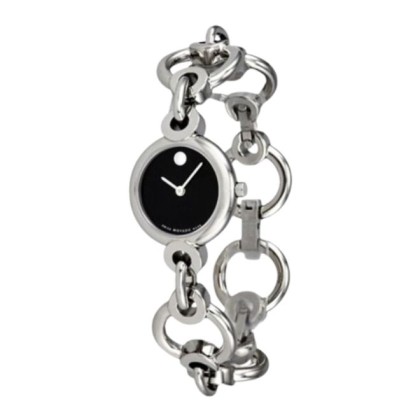 Movado MW-0606487 Black Dial Stainless Steel Women Watch